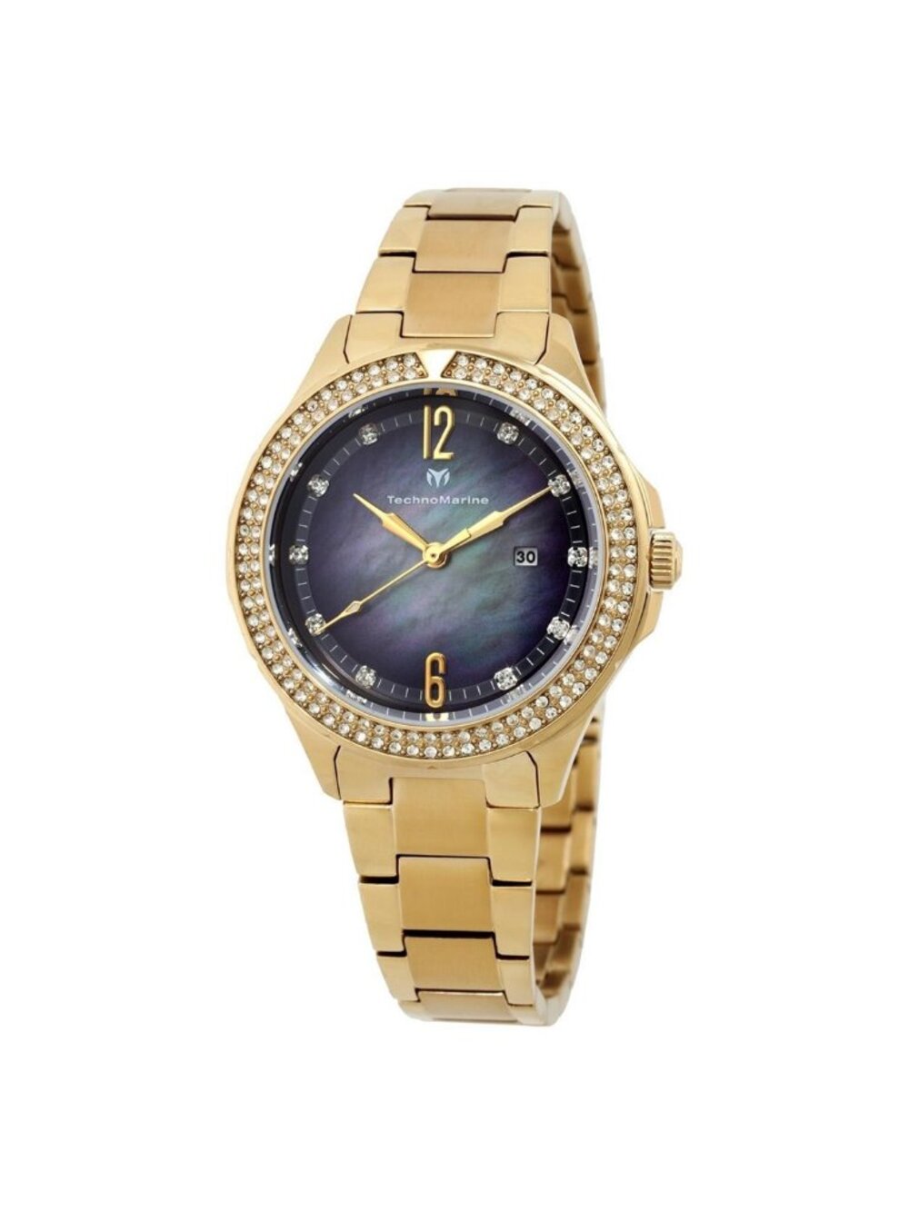 NWT Technomarine Luna Quartz Crystal Ladies Watch